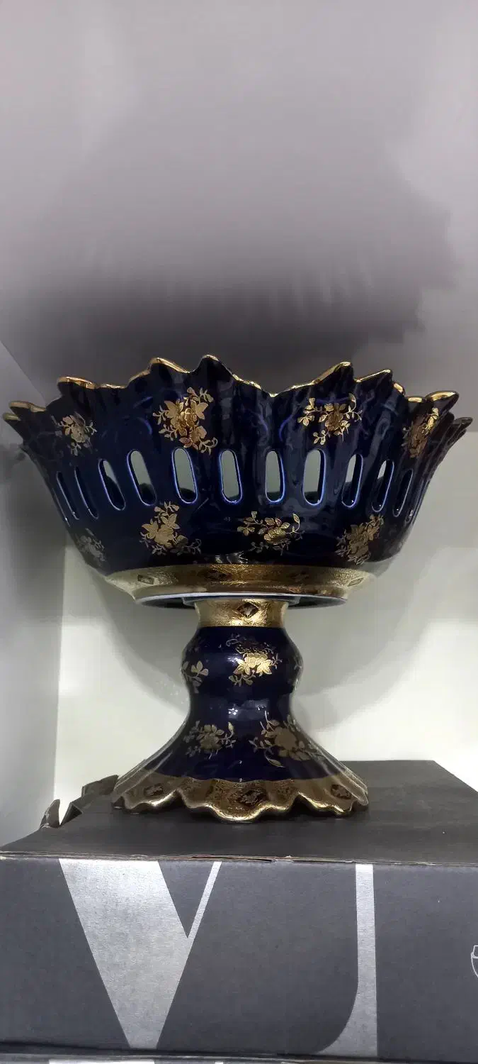 میوه خوری سرمه ای طلاکوب لیلی و مجنون|صنایع دستی و سایر لوازم تزئینی|کرج, حصارک بالا|دیوار