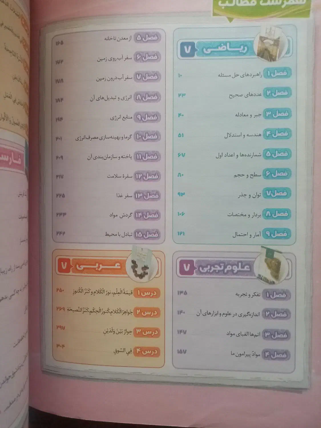 کتاب جامع هفتم EQ|کتاب و مجله آموزشی|قم, چهل درخت‎|دیوار