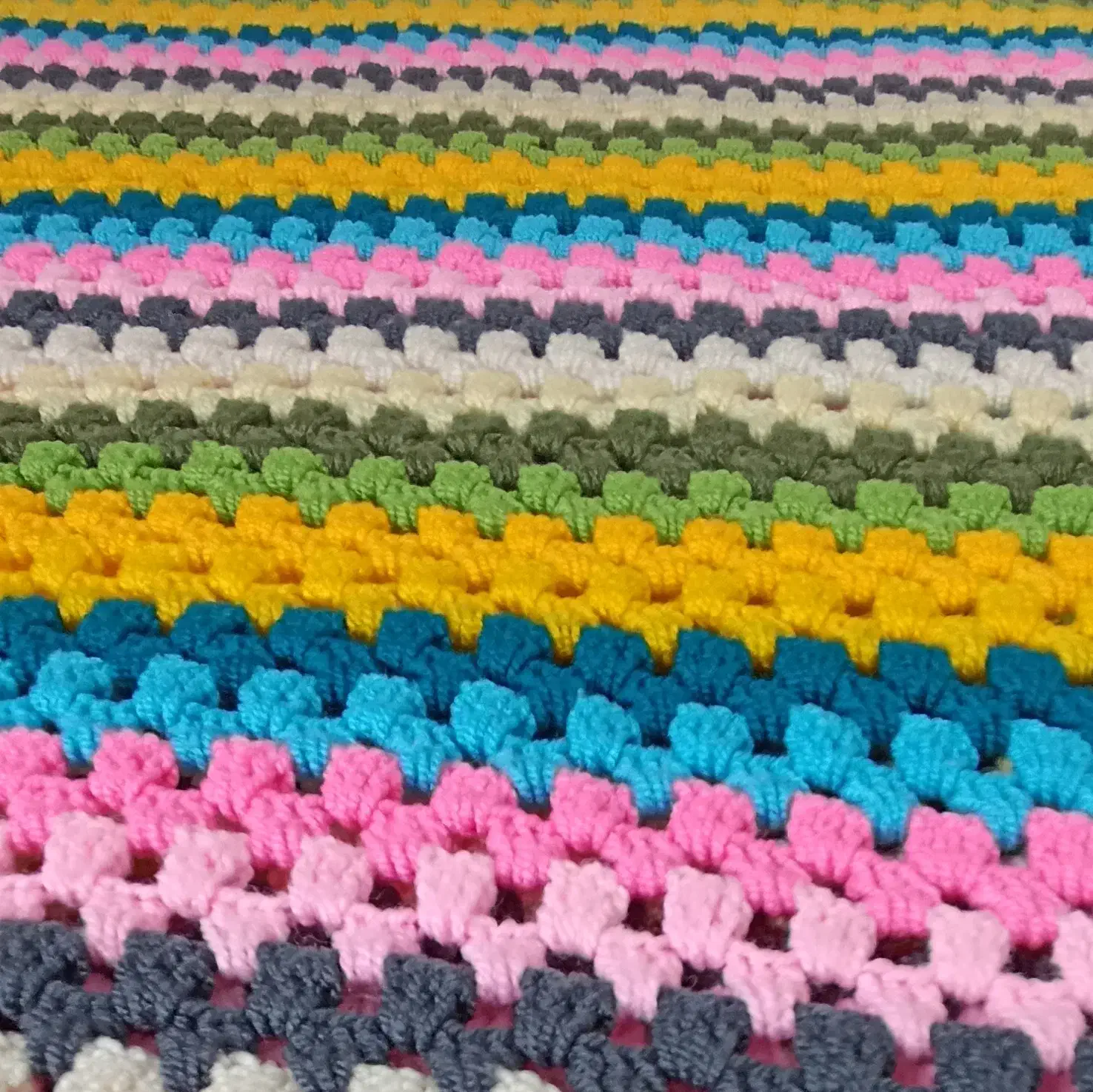 پتو دستبافت رنگین کمانی|رختخواب، بالش، پتو|مشهد, عبادی|دیوار