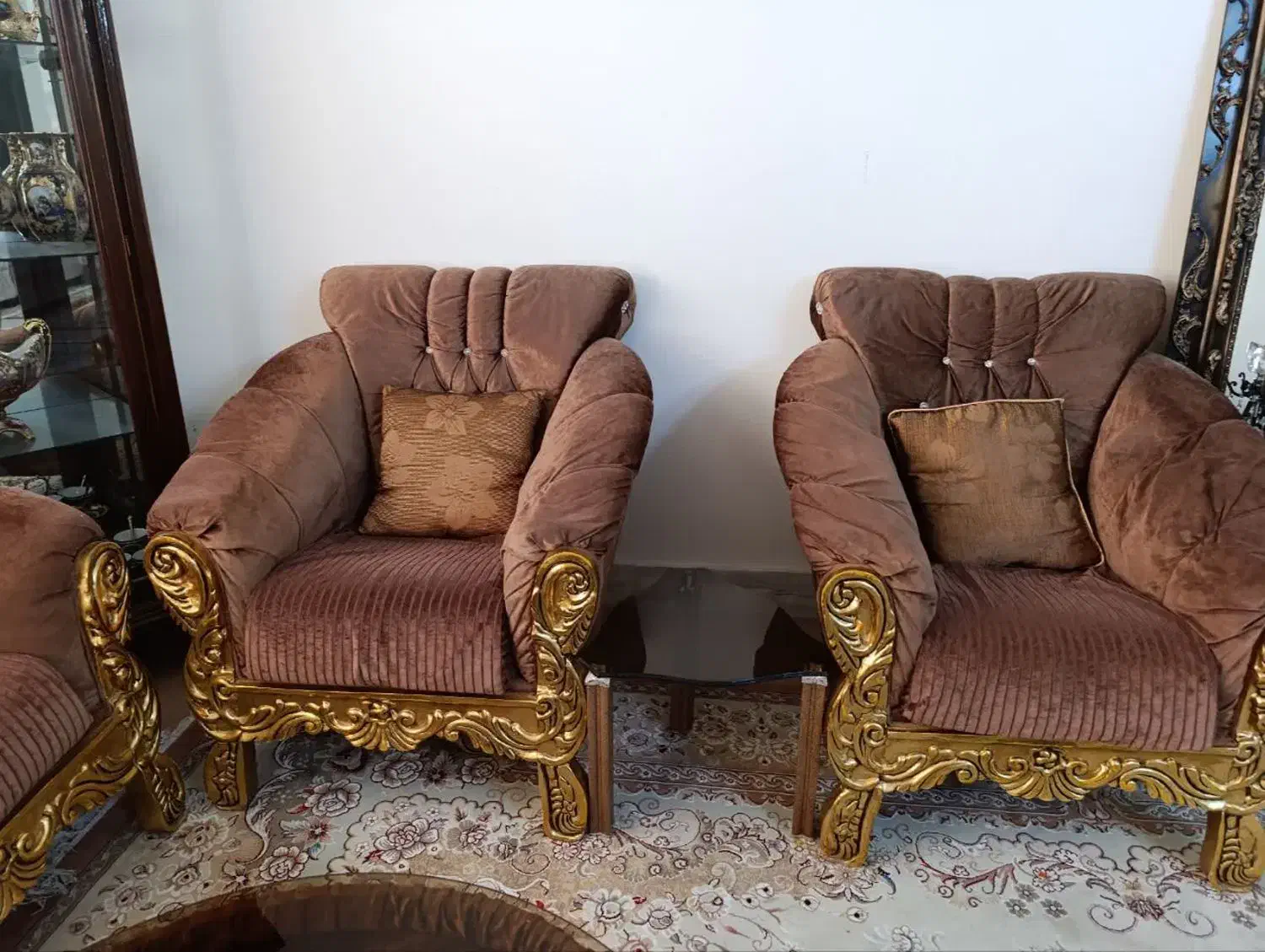 مبل ۷نفره با میز وسط وعسلی|مبلمان خانگی و میز عسلی|گرمسار, |دیوار