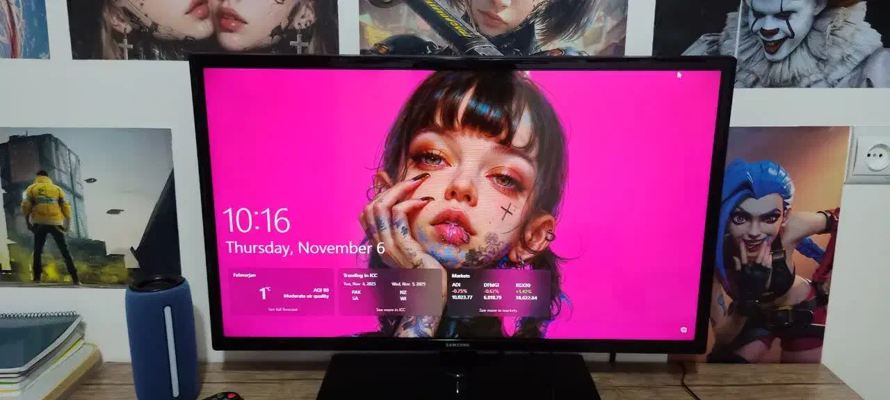 ال ای دی 32سامسونگ|تلویزیون و پروژکتور|خمینیشهر, |دیوار