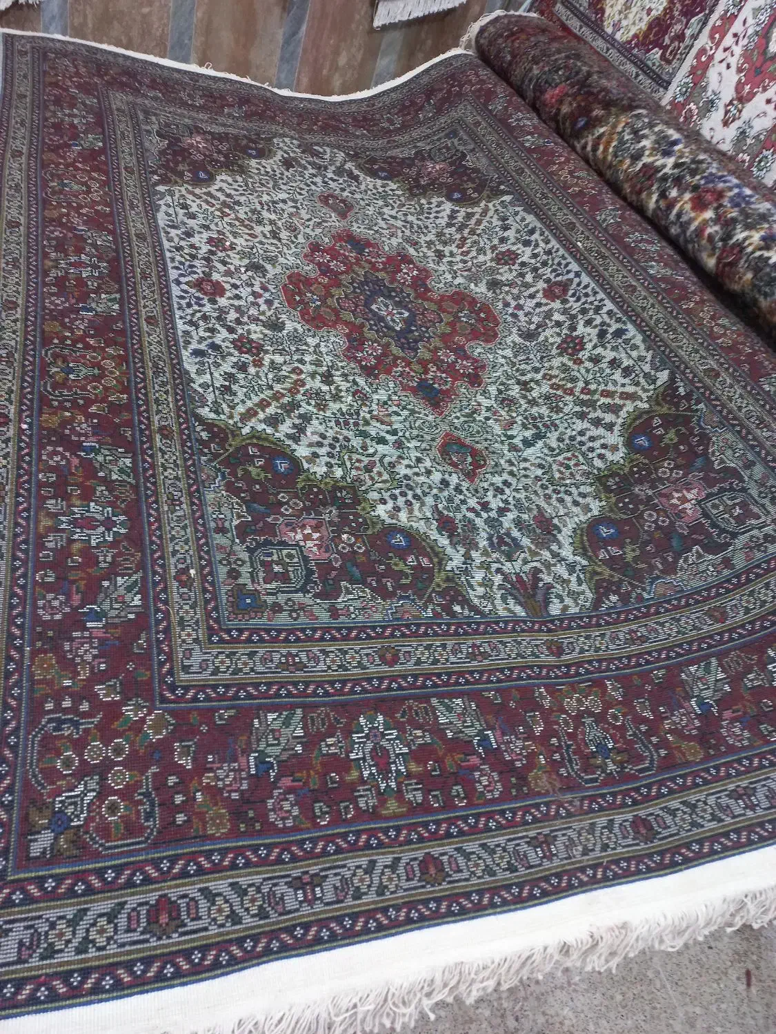 فرش کرمان قلم تازه ازدارافتاده|فرش|عجب شیر, |دیوار