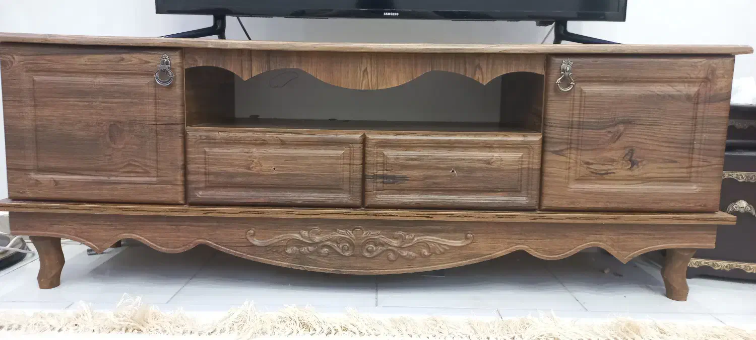 کنسول به همراه آینه و میز تلویزیون|بوفه، ویترین، کنسول|پردیس, فاز ۸|دیوار