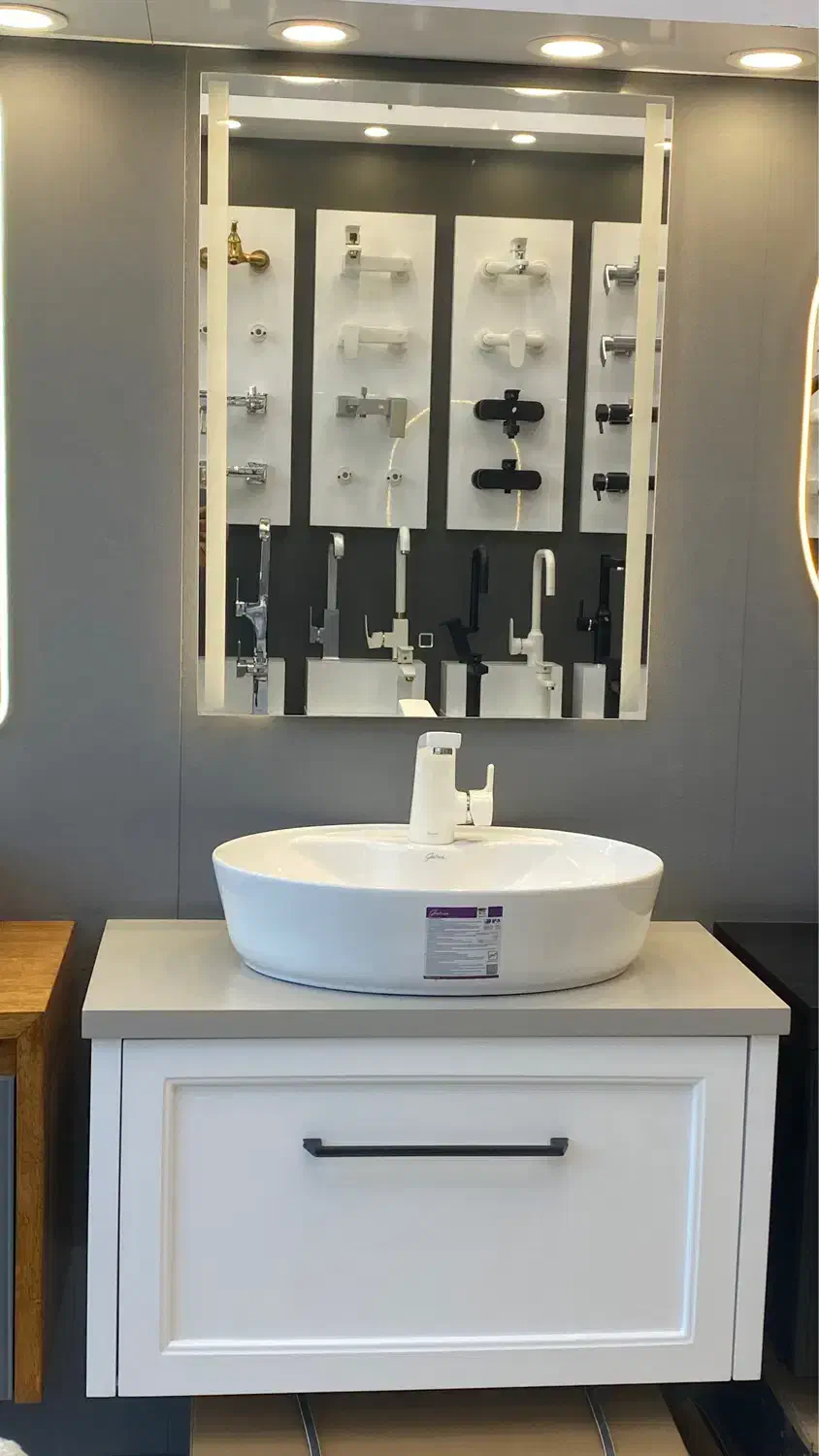 روشویی کابینتی لوکس PVC|لوازم سرویس بهداشتی|مشهد, عامل|دیوار