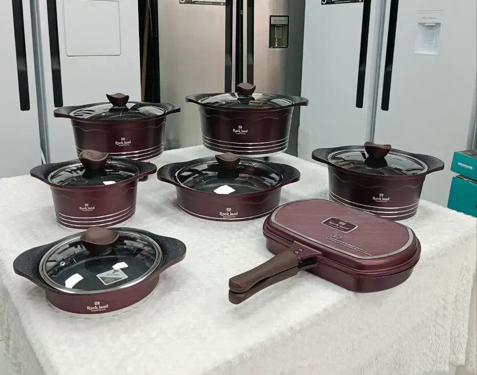 سرویس قابلمه راکلند 14 پارچه اقساطی نیرو انتظامی|ظروف پختوپز|خرمآباد, |دیوار