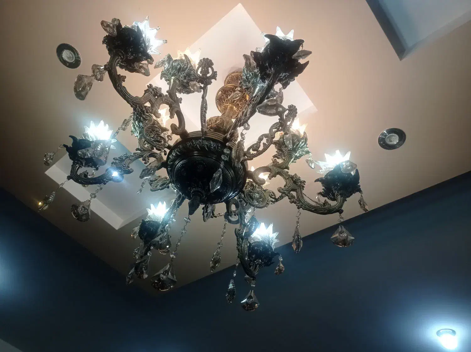 لوستر ۶شاخه|لوستر و چراغ آویز|قائن, |دیوار