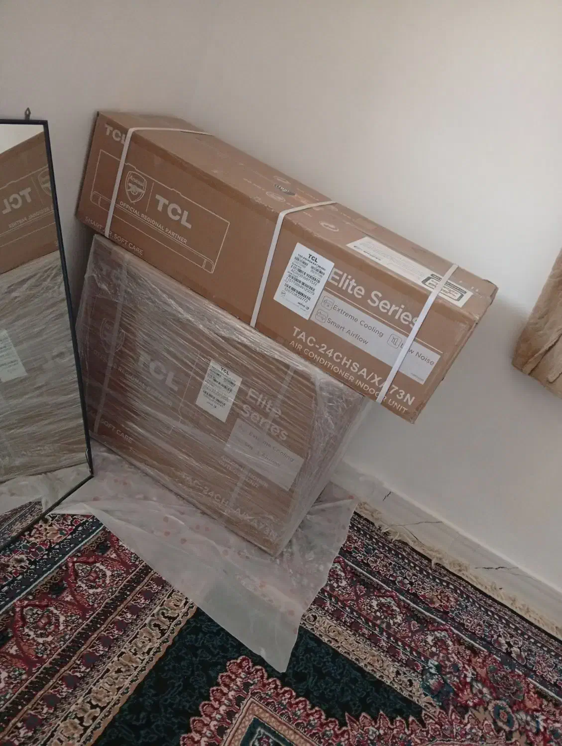 لوازم خانگی کولر گازی اسپیلت ۲۴ هزار تی سی ال tcl|کولر گازی و فنکوئل|شیراز, میانرود|دیوار