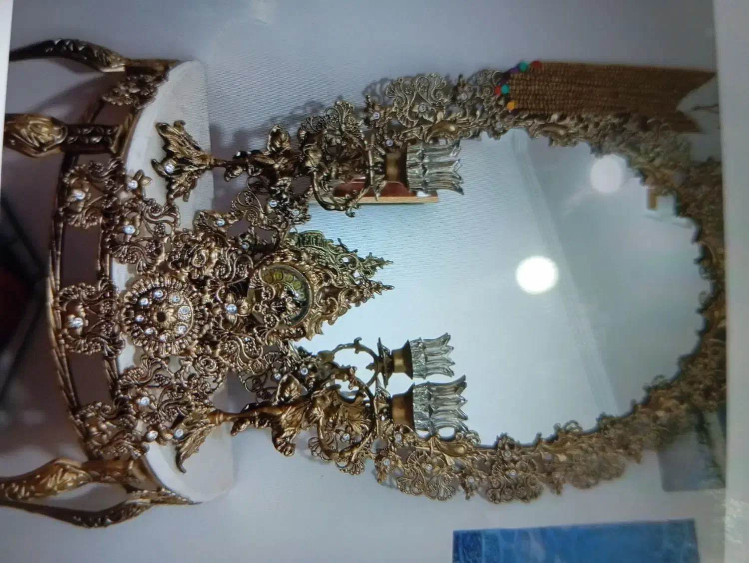 آینه شمعدان|صنایع دستی و سایر لوازم تزئینی|مرند, |دیوار