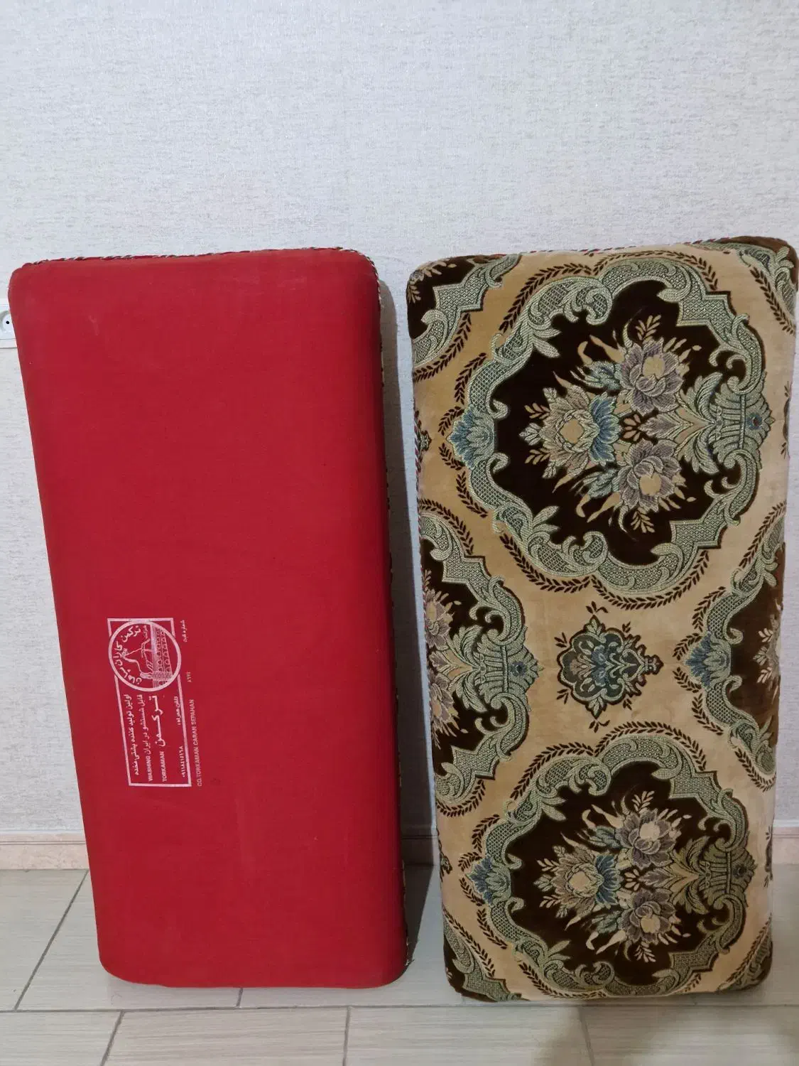 یک جفت پشتی ترکمن در حد نو|پشتی|کرمانشاه, |دیوار