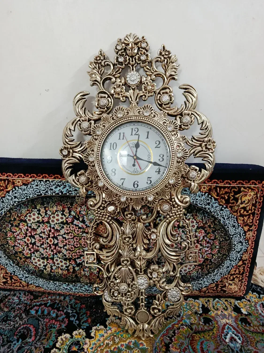 ساعت دیواری طلایی|ساعت دیواری و تزئینی|هرسین, |دیوار