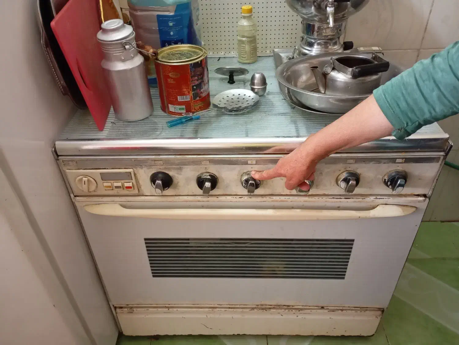 گاز فر دار 5 شعله|اجاق گاز و لوازم برقی پختوپز|لردگان, |دیوار