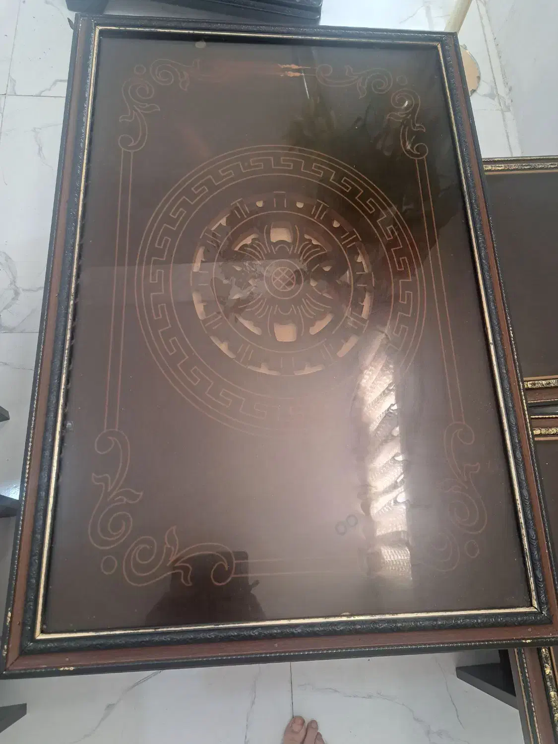 میز جلو مبلی و 4 عدد عسلی اینه دار|مبلمان خانگی و میز عسلی|تنکمان, |دیوار