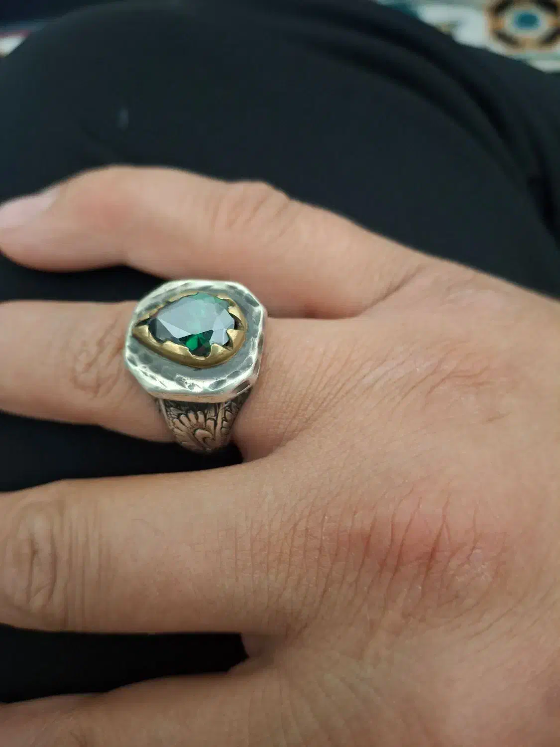 انگشتر توپاز سبز|کلکسیون اشیاء عتیقه|اهواز, فاز ۱ پادادشهر|دیوار