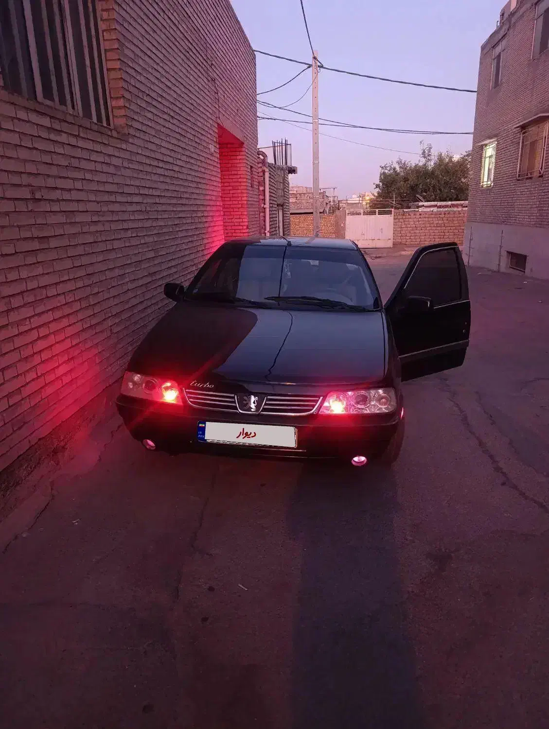 پژو slx مشکی مدل 98 دریچه گاز سیمی با سیستم|خودرو سواری و وانت|لنجان, |دیوار