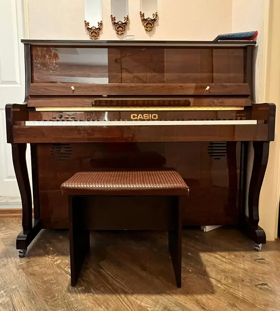 پیانو طرح آکوستیک کاسیو|پیانو، کیبورد، آکاردئون|تبریز, |دیوار