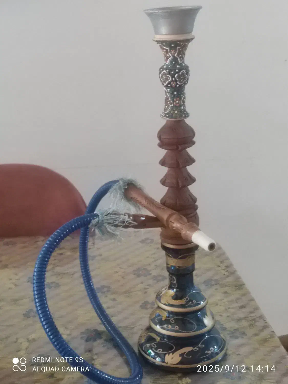 قلیون سفارشی|کلکسیون اشیاء عتیقه|رشت, جانبازان|دیوار