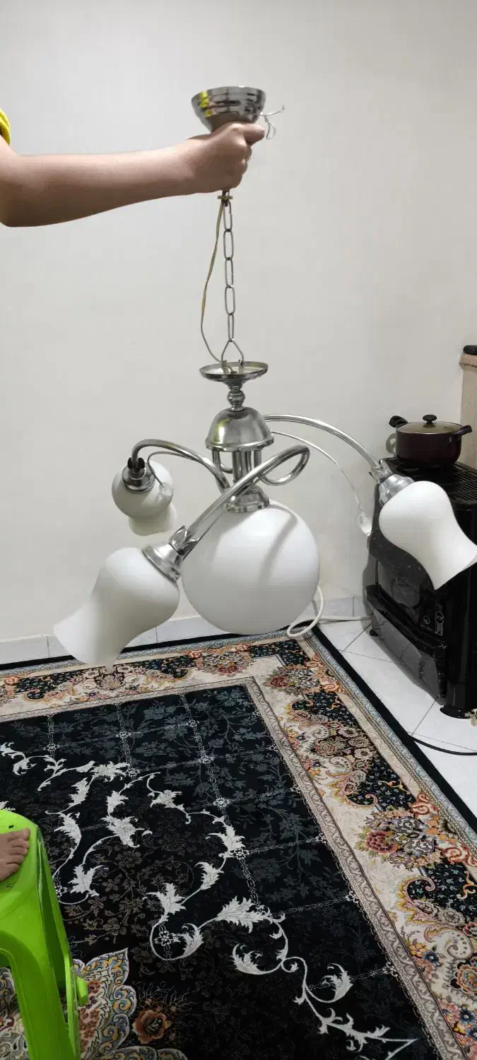 لوستر|لوستر و چراغ آویز|تهران, خاک سفید|دیوار