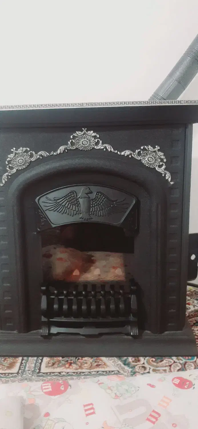 بخاری طرح شومینه بسیار تمیز|بخاری، هیتر، شومینه|بیرجند, |دیوار