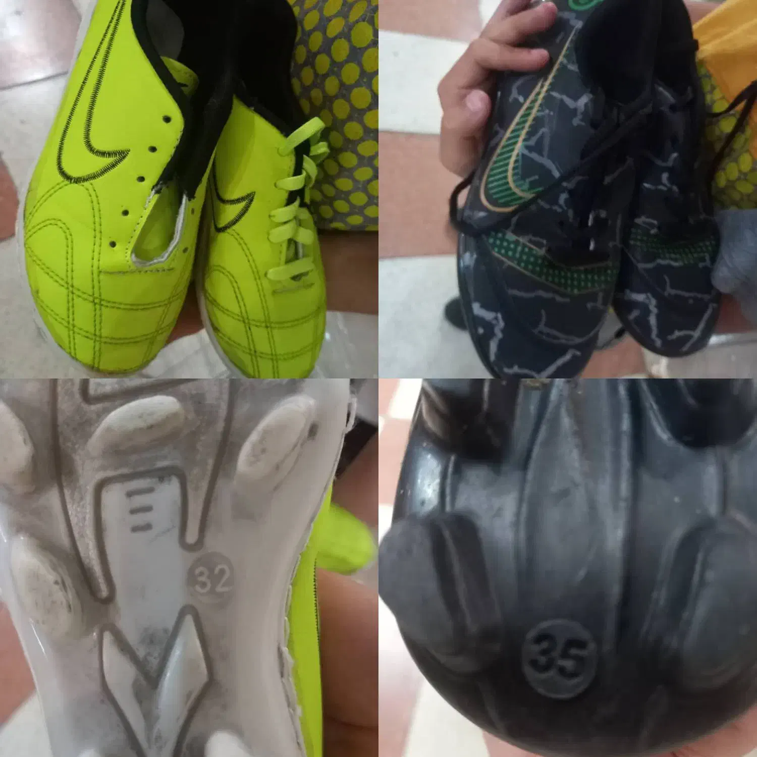 قیمت توافقی دوجفت کفش استوک چمنی.سالم وتمیز|کیف، کفش، کمربند|اصفهان, مولوی|دیوار