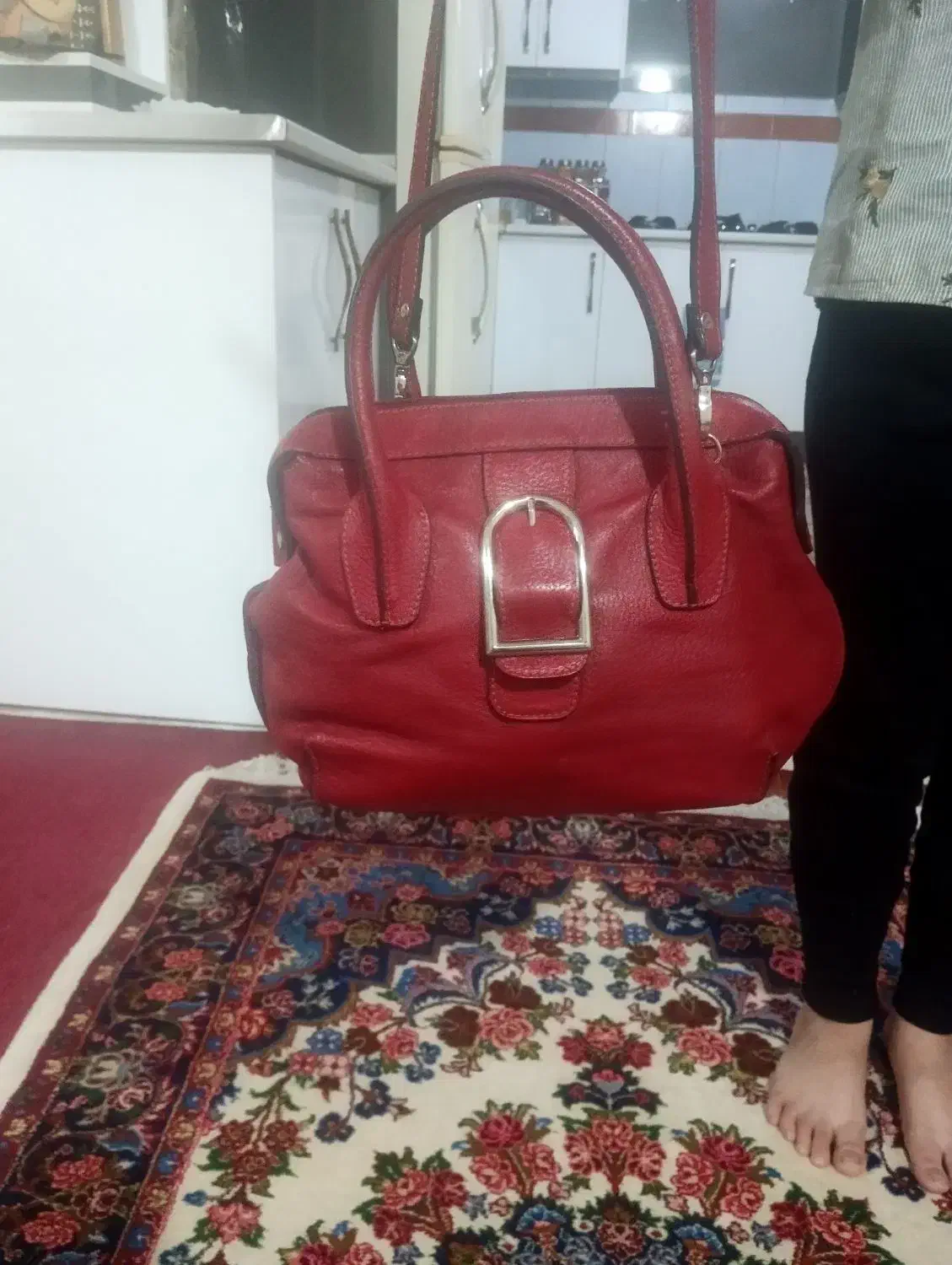 کیف چرم کاپیشن چرم طبیعی زنانه برنده نوین چرم|کیف، کفش، کمربند|قرچک, باقرآباد|دیوار