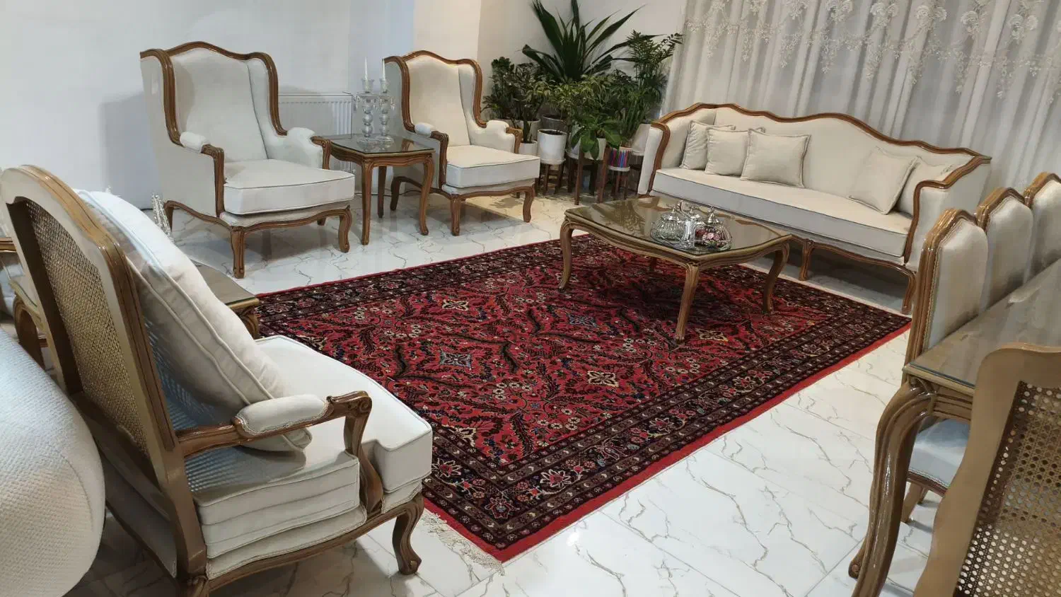 مبل فرانسوی راش/ مبلمان کلاسیک/ کد ۴۵۳|مبلمان خانگی و میز عسلی|رشت, بازار|دیوار