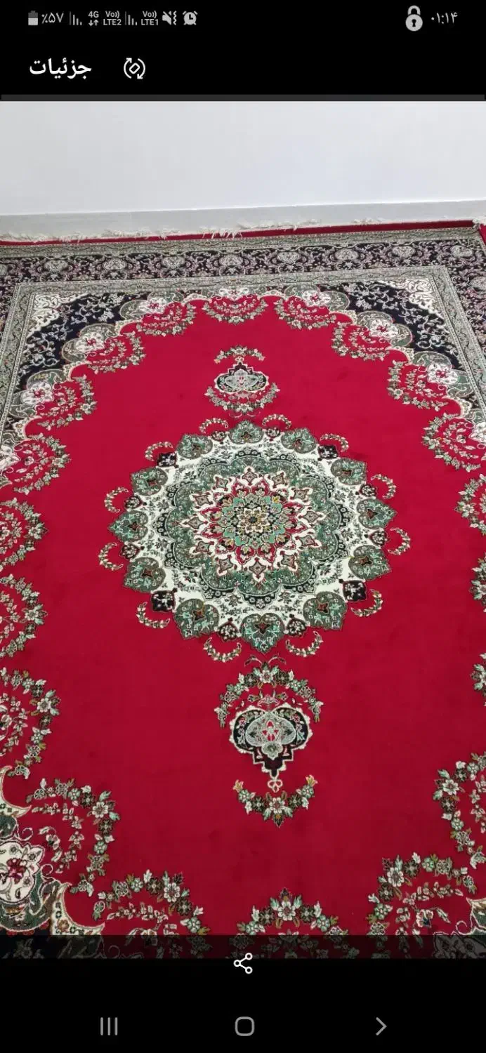 قالی ۷۰۰ شانه جنس تمام نخ|فرش|الشتر, |دیوار