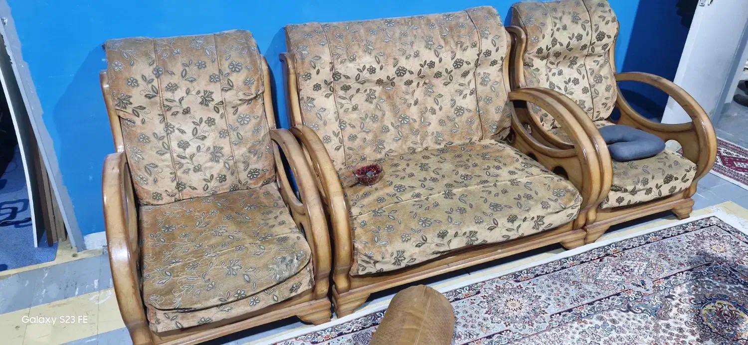 مبل شیش نفره|مبلمان خانگی و میز عسلی|دوگنبدان, |دیوار