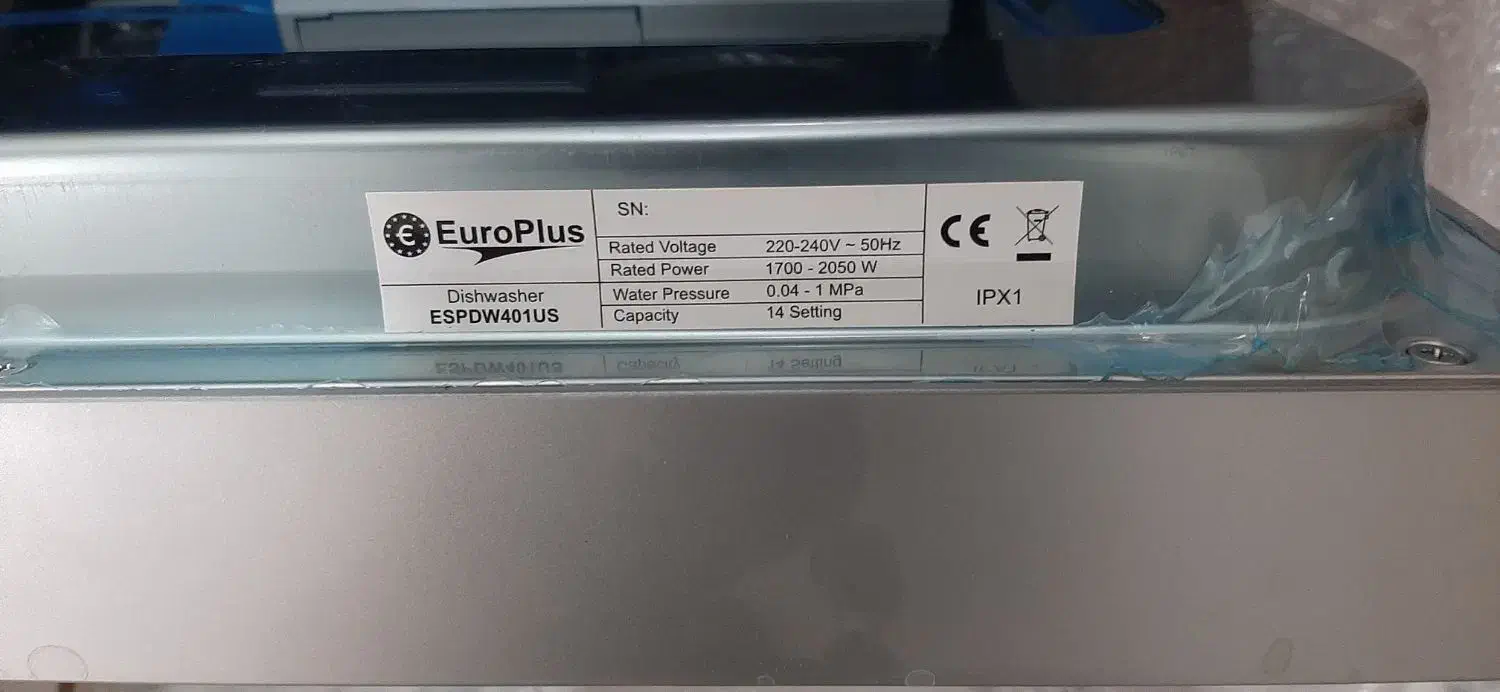 ماشین ظرفشویی ۱۴ نفره یورو پلاس|ماشین ظرفشویی|گناباد, |دیوار