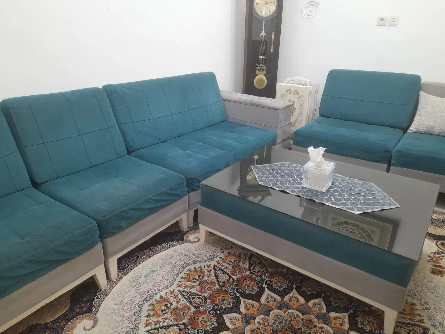فروش مبل ۷ نفره با میز وسط|مبلمان خانگی و میز عسلی|اهواز, آریاشهر|دیوار