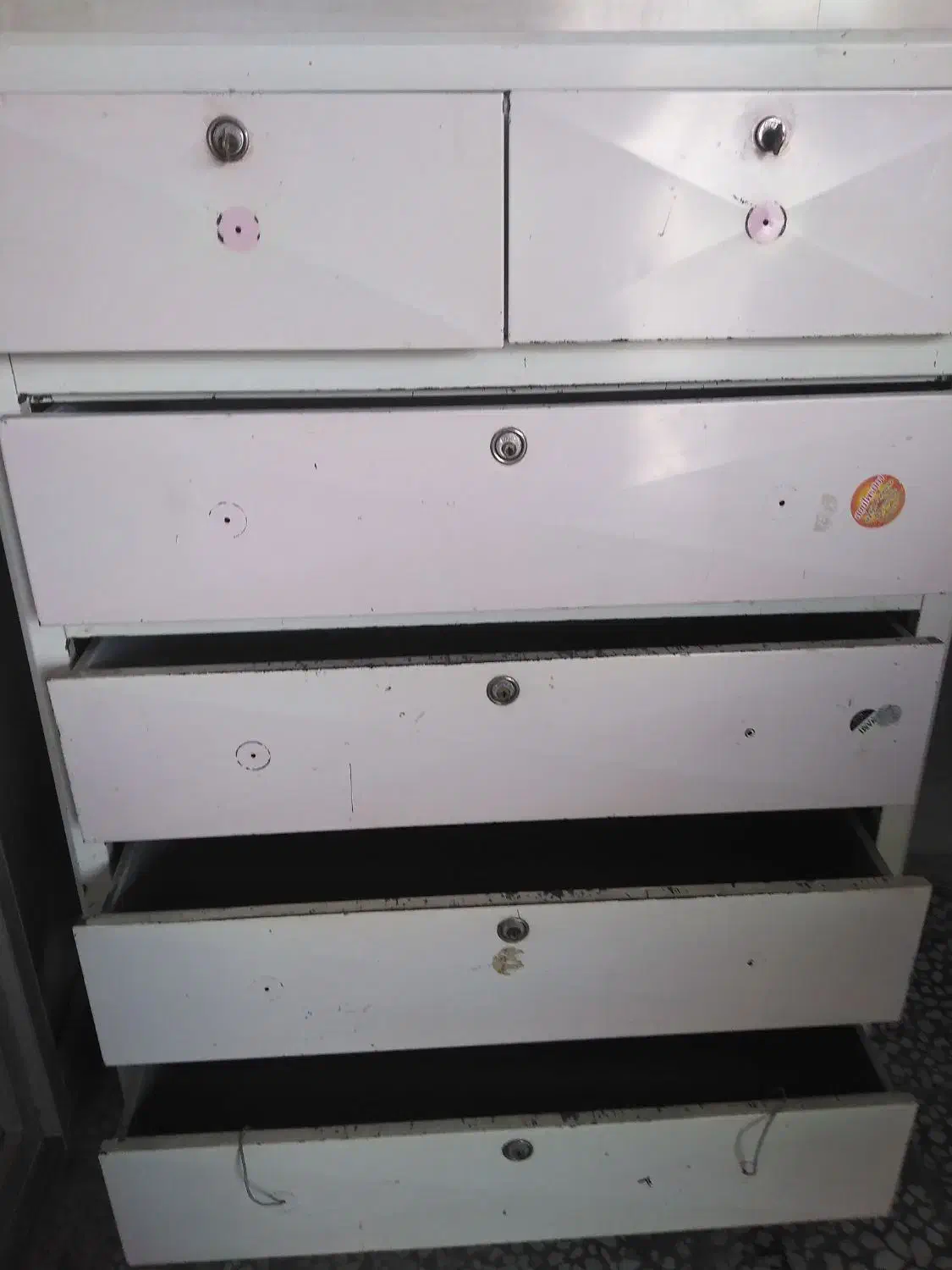 دراور شش کشاب فلزی|جاکفشی، کمد، دراور|شوشتر, |دیوار