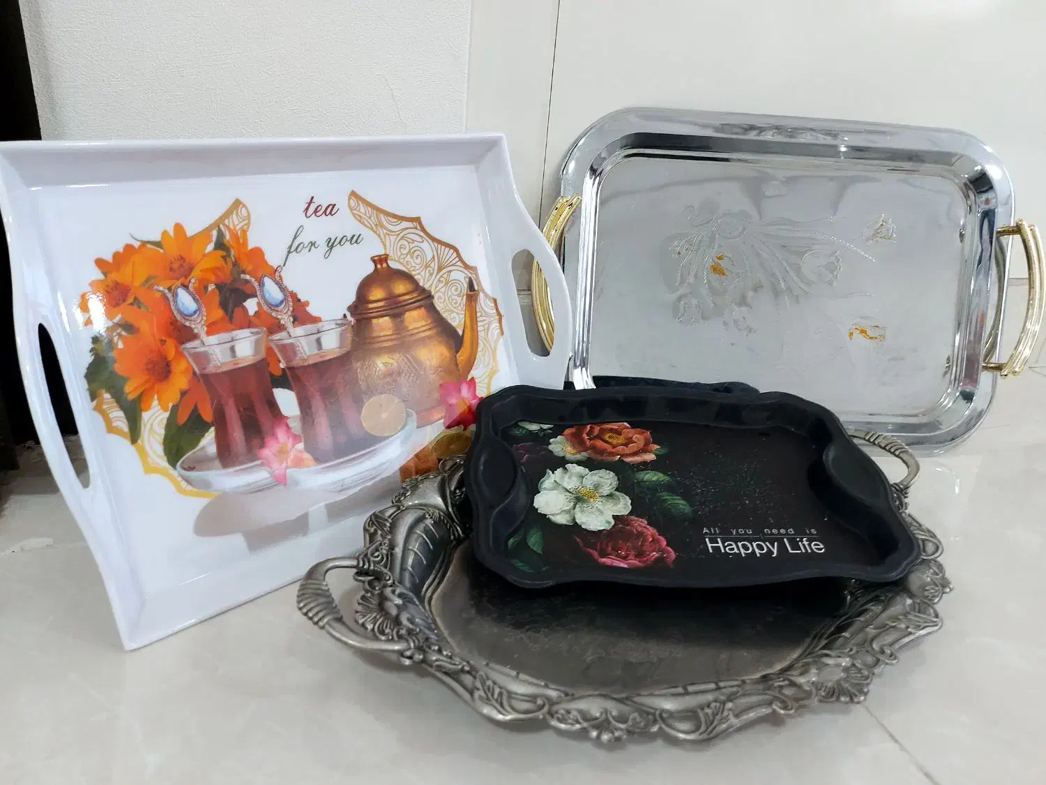 انواع سینی|ظروف سرو و پذیرایی|سرپل ذهاب, |دیوار