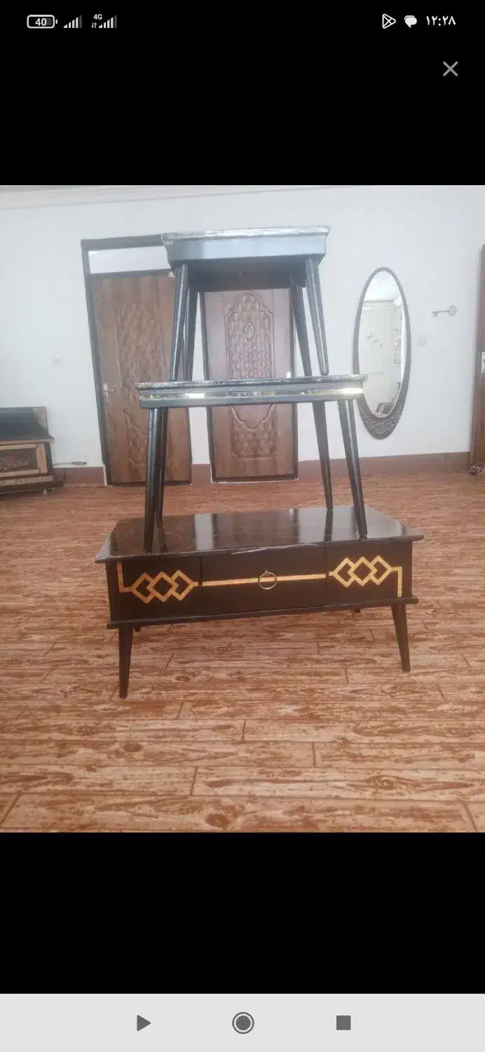 جلو مبلی طرح جدید ورق طلایی|مبلمان خانگی و میز عسلی|سلماس, |دیوار