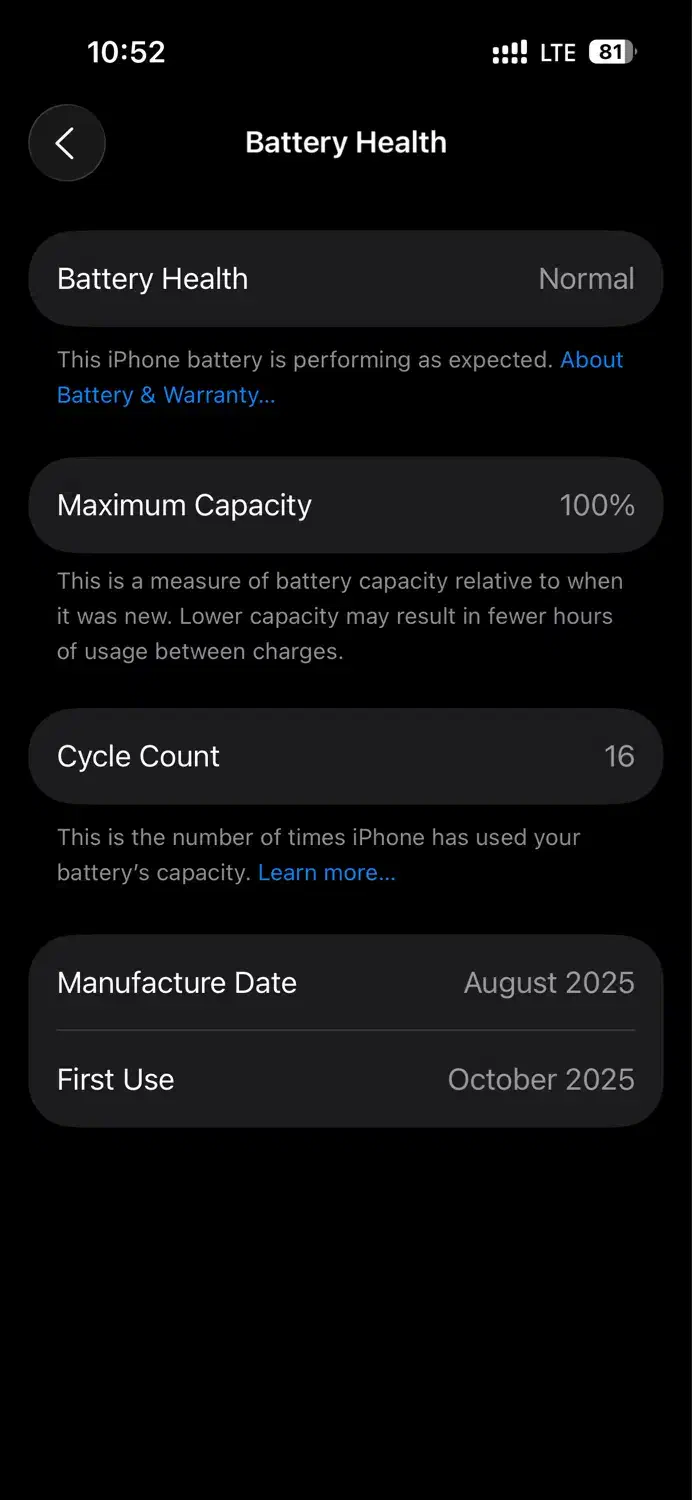 آیفون16 نرمال نو/همراه شارژر اصلی|موبایل|رشت, فلسطین|دیوار