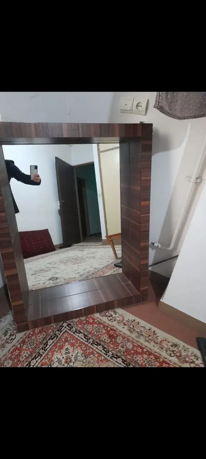 اینه قدی یک متر دریک ونیم تمیز وعالی|آینه|آمل, |دیوار