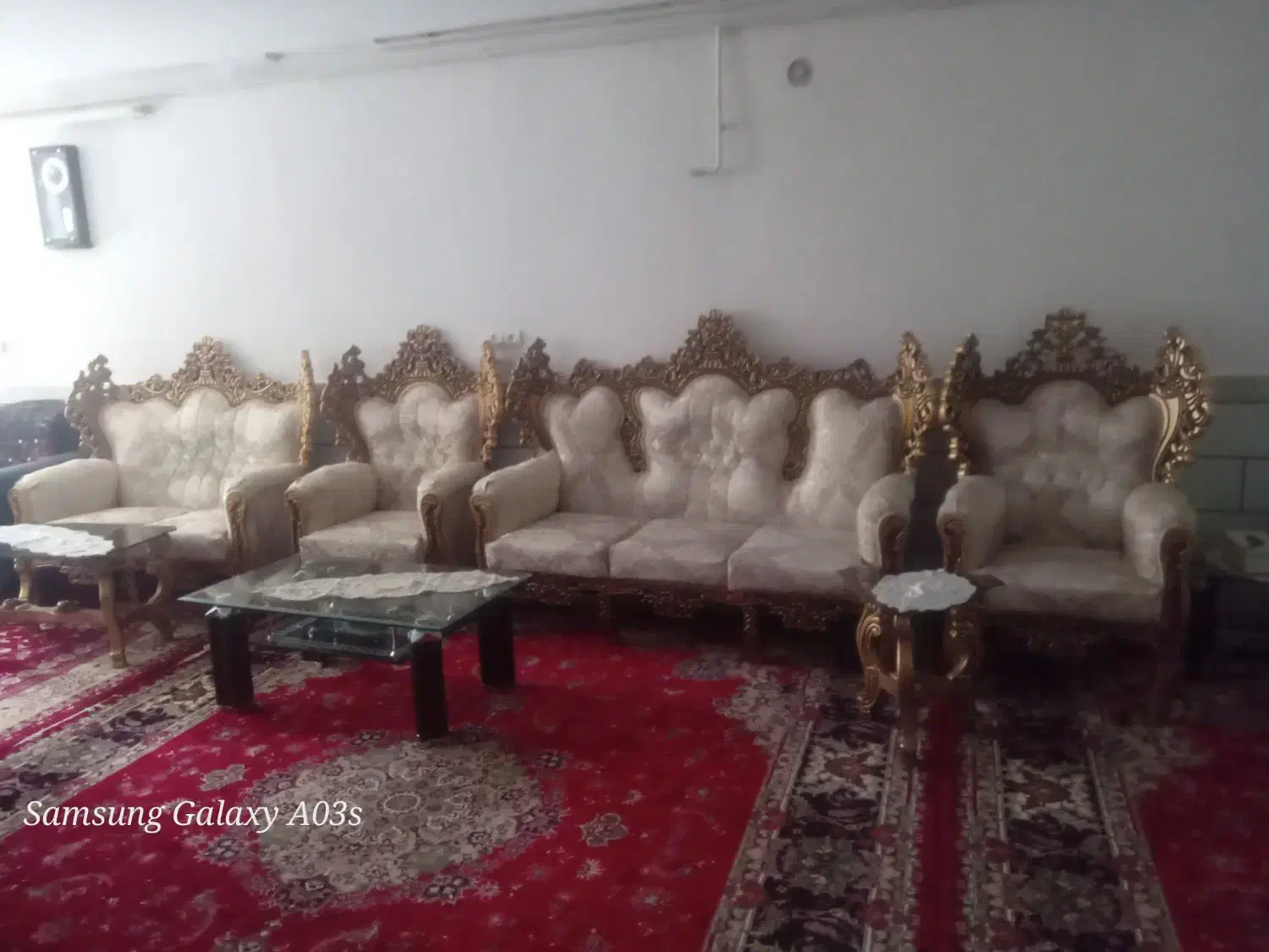 مبل سلطنتی۷ نفره|مبلمان خانگی و میز عسلی|ازنا, |دیوار