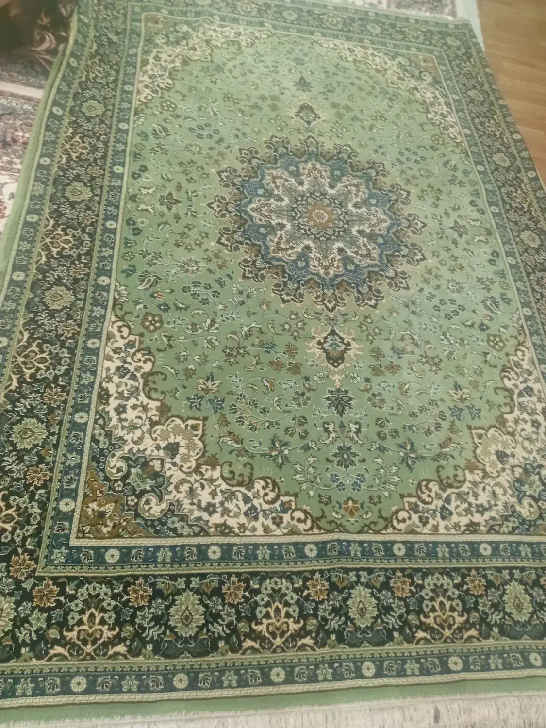 فرش ۶متری سبز دو عدد|فرش|اردبیل, |دیوار