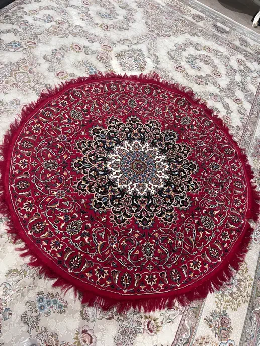 فرش گرد سه متری سالم|فرش|نسیم‌شهر, |دیوار