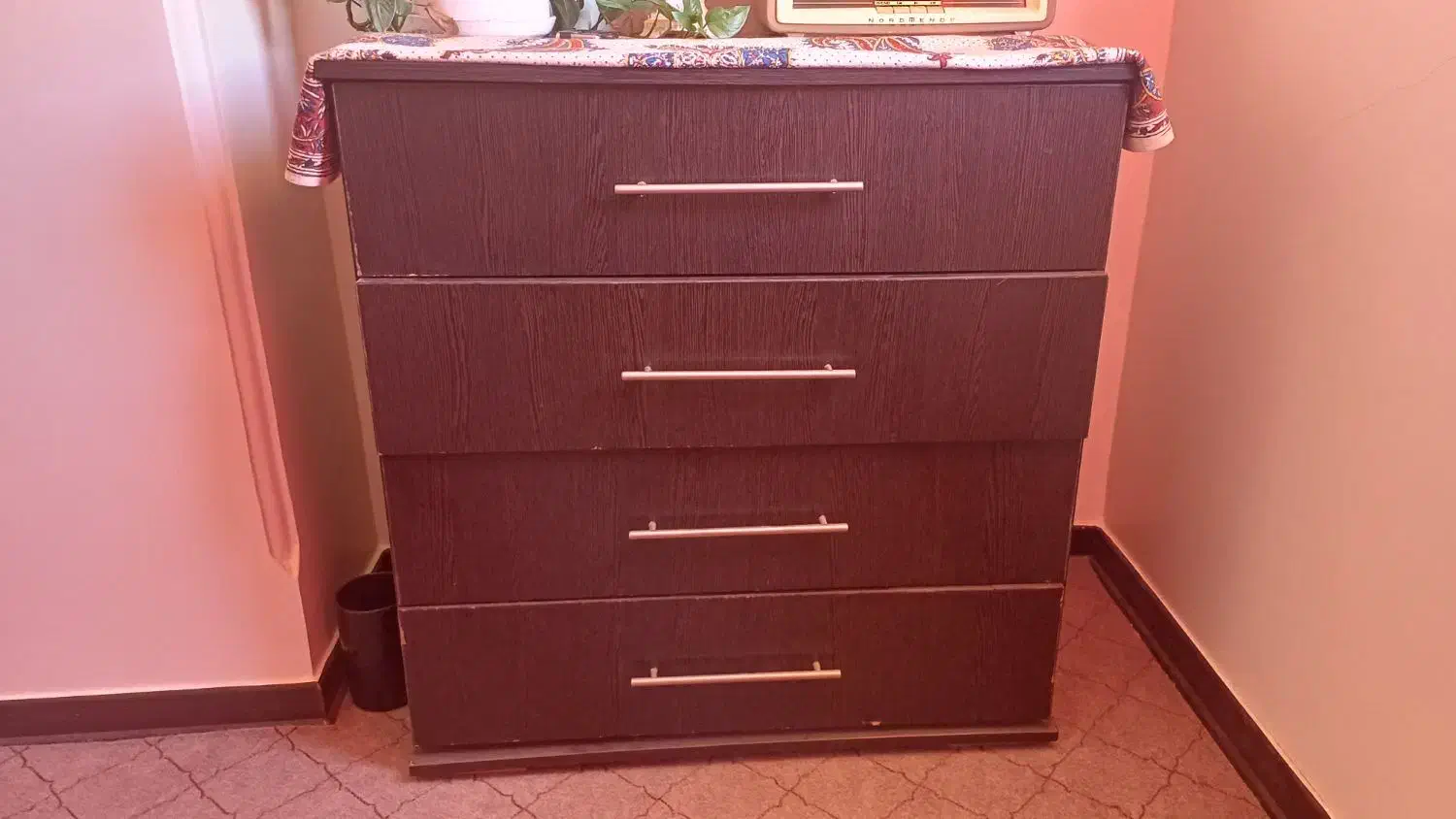 دراور چهار کشو جنس ام دی اف دارای ریلهای سالم|جاکفشی، کمد، دراور|پردیس, فاز ۴|دیوار