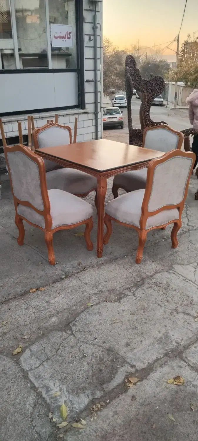 ست چهار نفره غذا خوری|میز و صندلی غذاخوری|تویسرکان, |دیوار