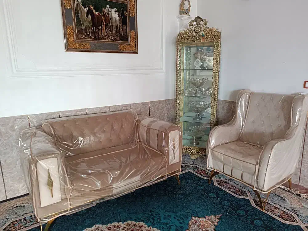 بوفه و لوستر برنز|بوفه، ویترین، کنسول|خرم‌آباد, |دیوار