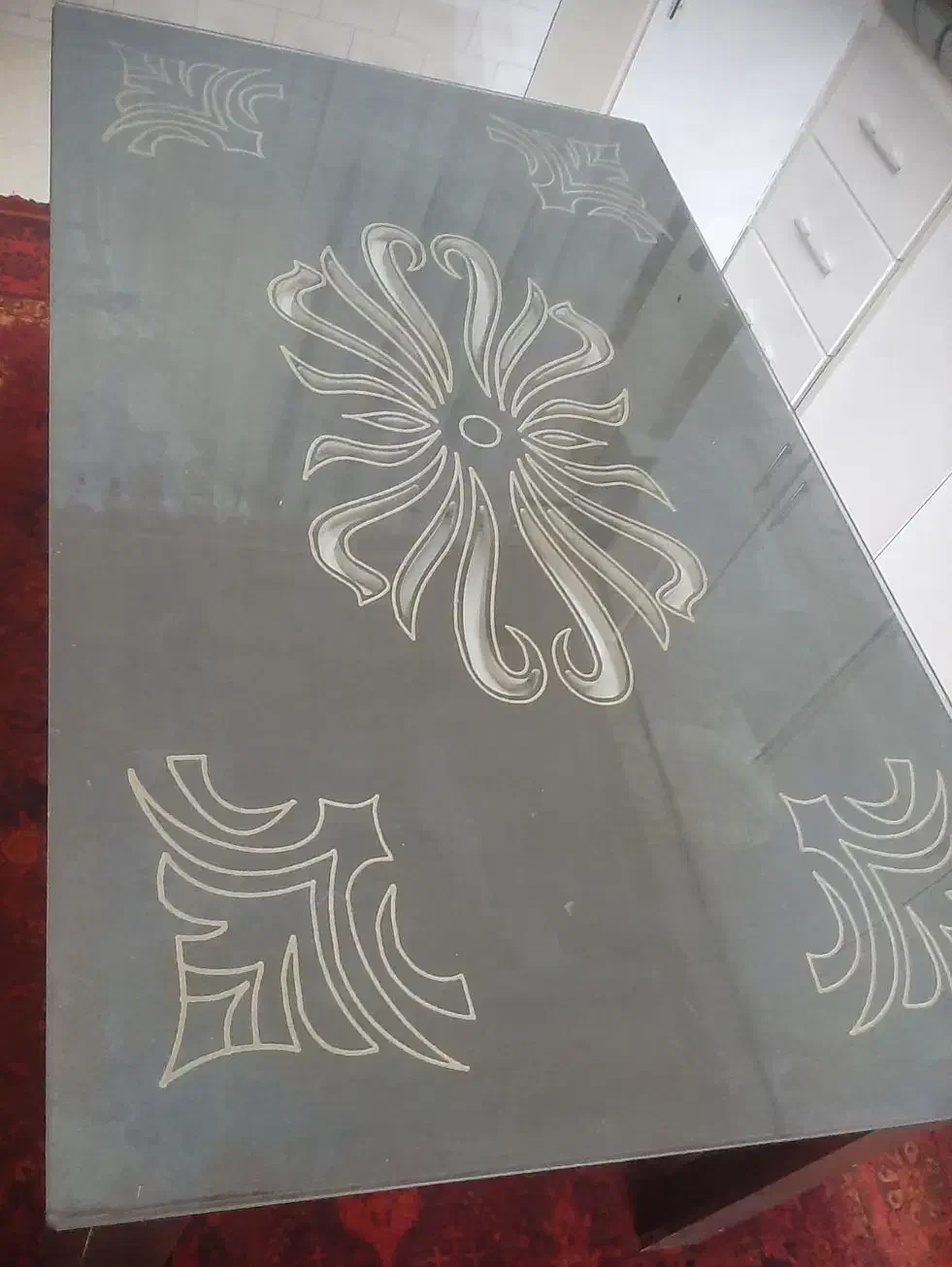 میز ناهارخوری ۶ نفره همراه با شیشه|میز و صندلی غذاخوری|ایلام, |دیوار