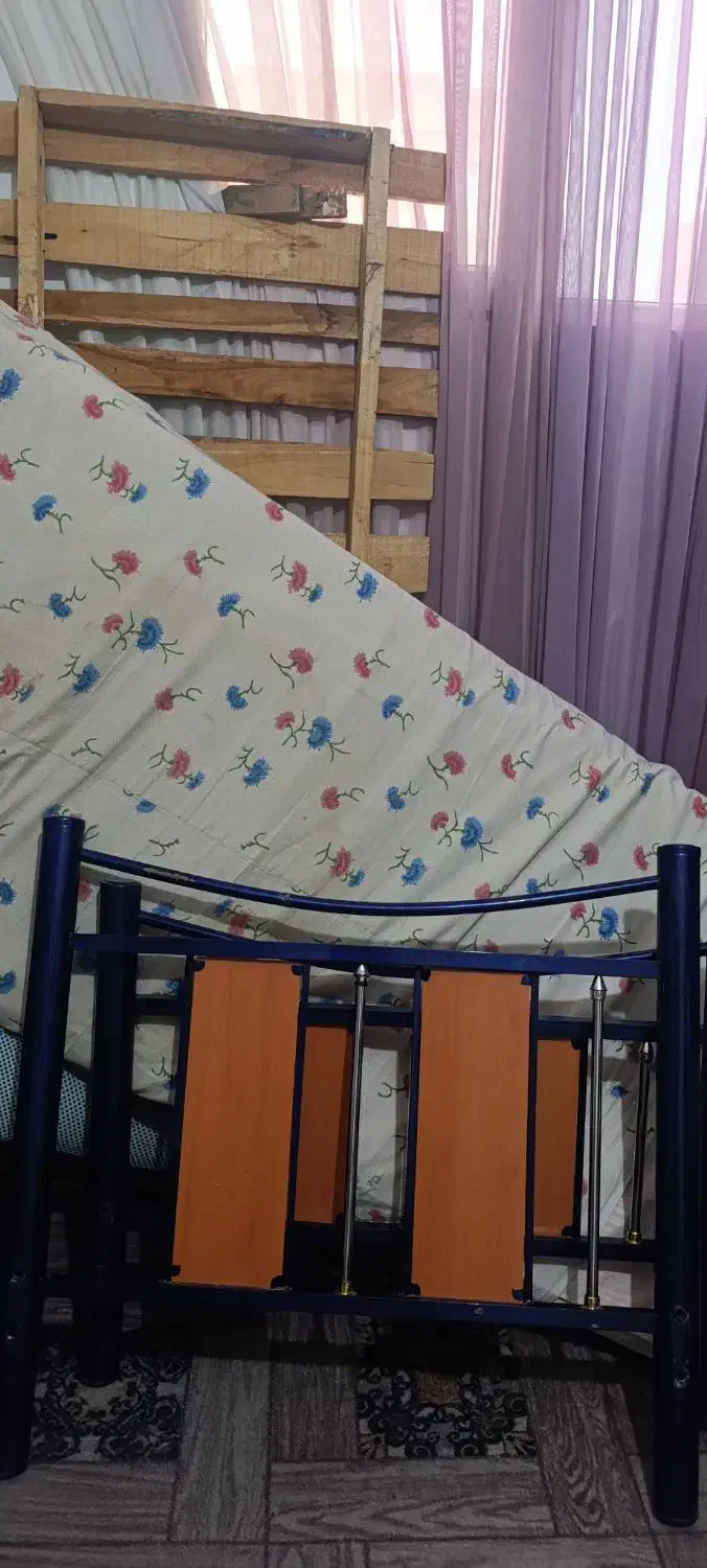 تخت یکنفره فلزی|تخت و سرویس خواب|مشهد, امیریه|دیوار