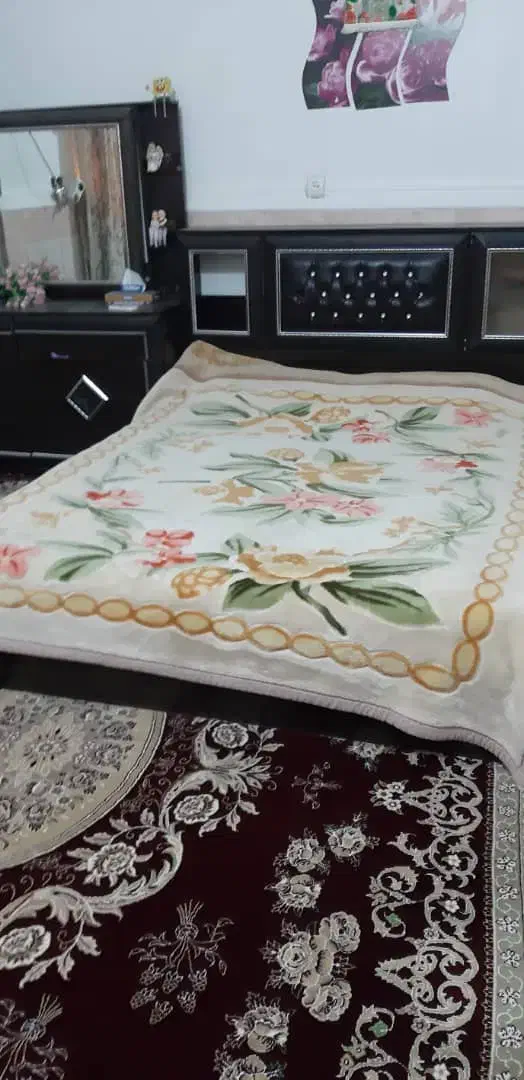 سرویس خواب MDF قهوه‌ای تیره در حد نو|تخت و سرویس خواب|ایرانشهر, |دیوار