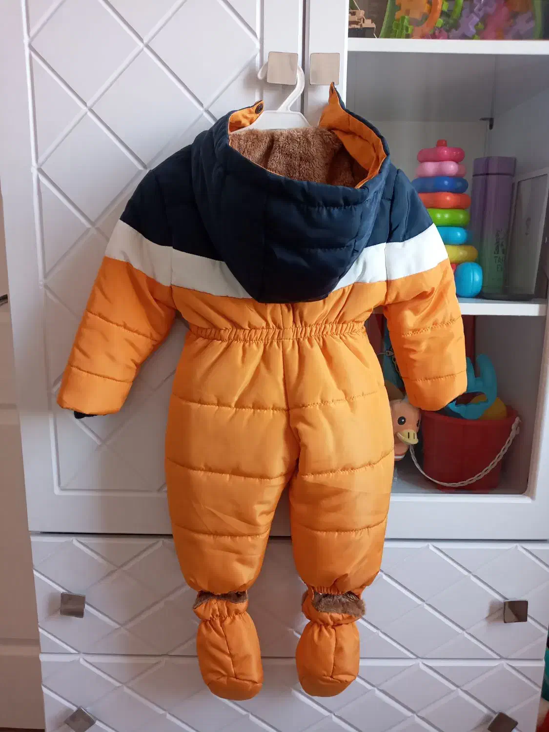 کاپشن توخزدار کلاه دار|کفش و لباس بچه|محمدیه-قزوین, |دیوار