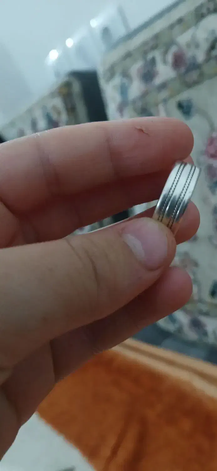 حلقه نقره فقط۱/۵ پنج و نیم گرم|جواهرات|اقبالیه, |دیوار