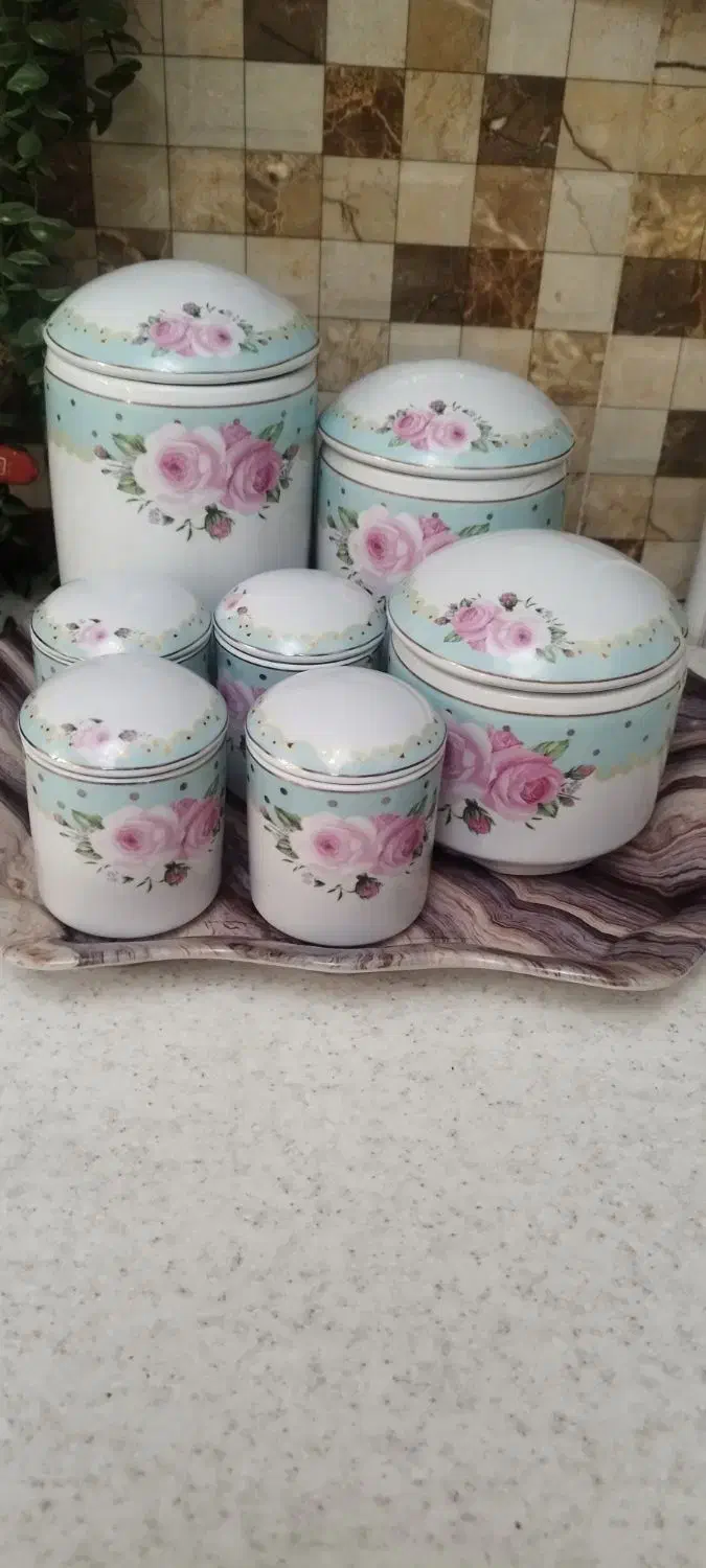 پا سماوری و جای ادویه سرامیکی|ظروف سرو و پذیرایی|چهارباغ, |دیوار