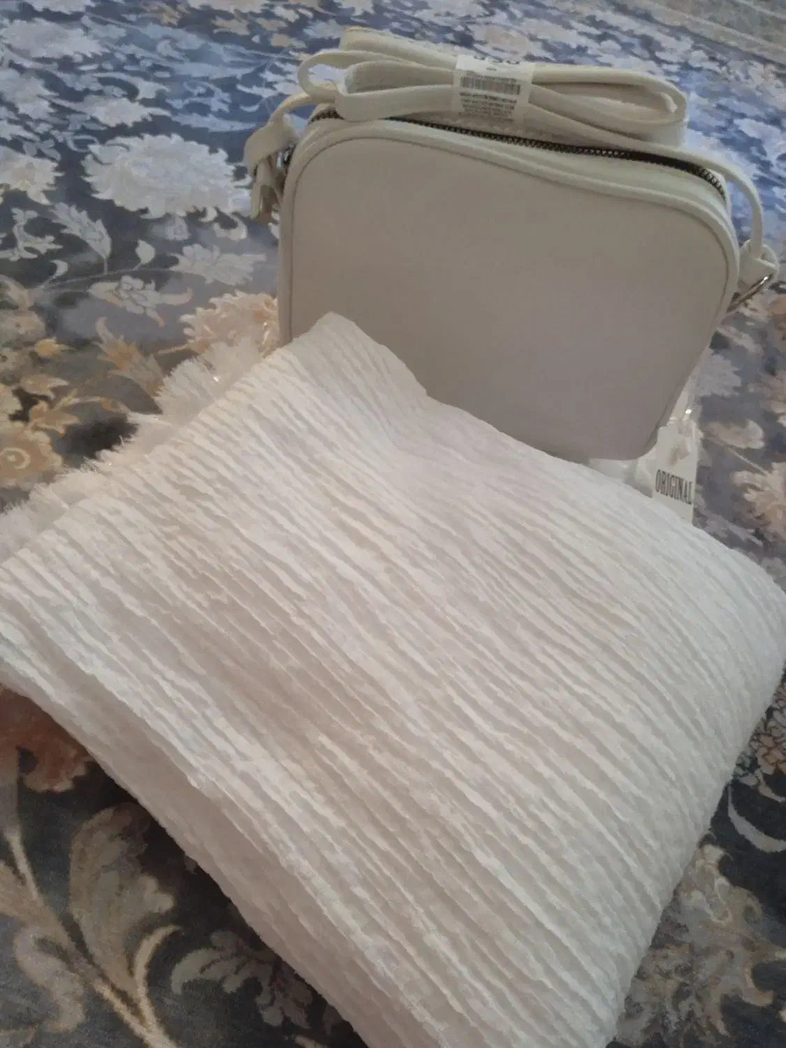 ست کیف و شال سفید|کیف، کفش، کمربند|مراغه, |دیوار