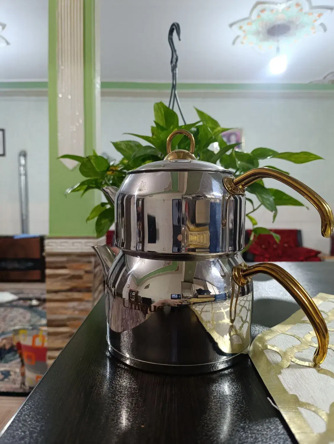 کتری قوری استیل یونیک|قوری، کتری، قهوه‌ساز دستی|هشتگرد, هشتگرد قدیم|دیوار