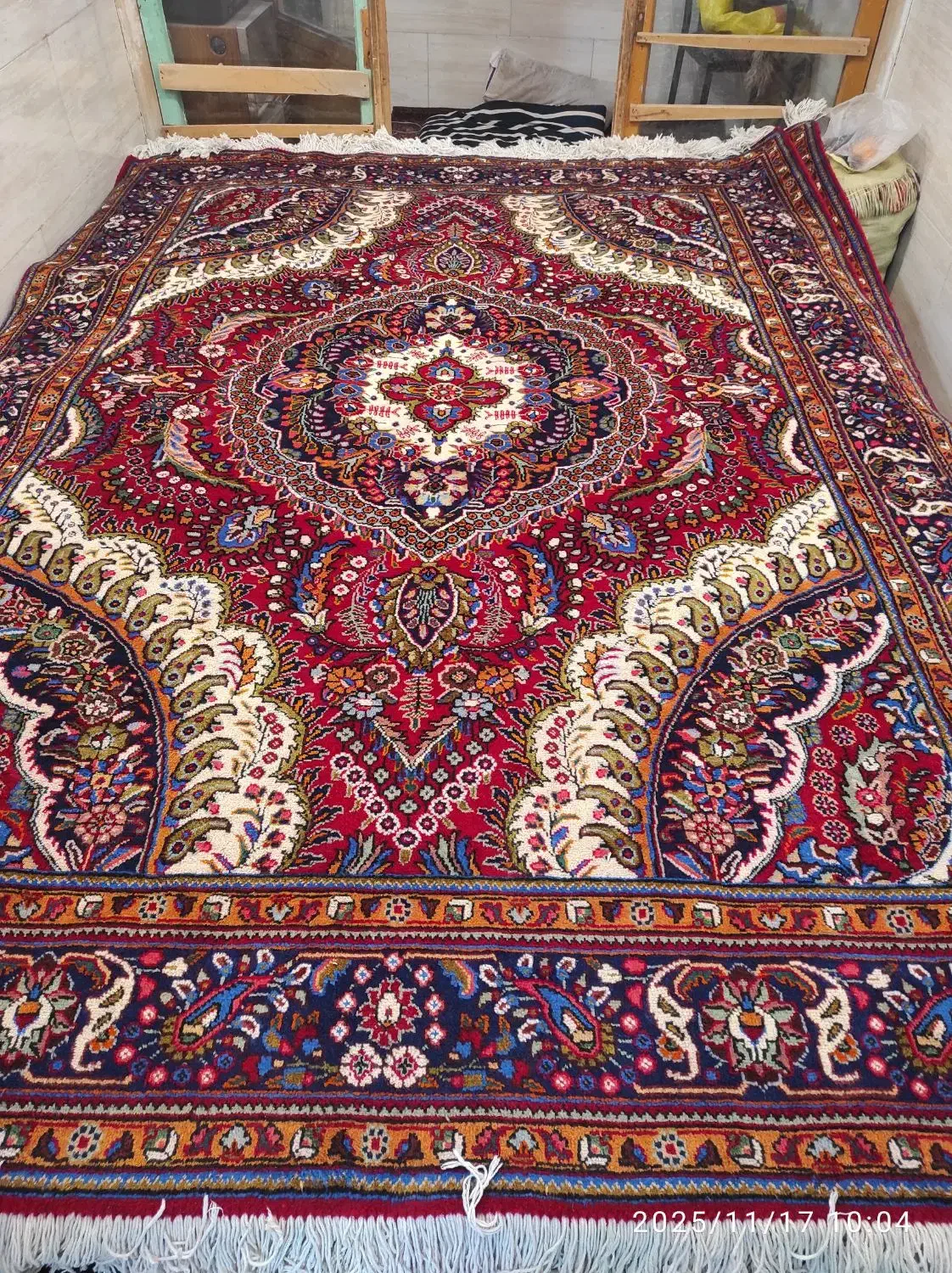 جفت 9 متری نقشه طاووس نو حال بافت مراغه|فرش|مراغه, |دیوار