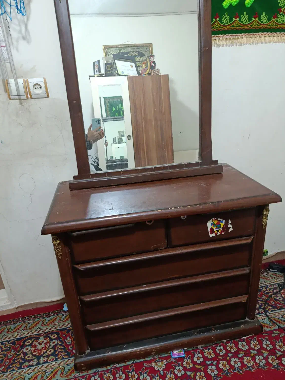 دراور با اینه|جاکفشی، کمد، دراور|مشهد, یاس|دیوار